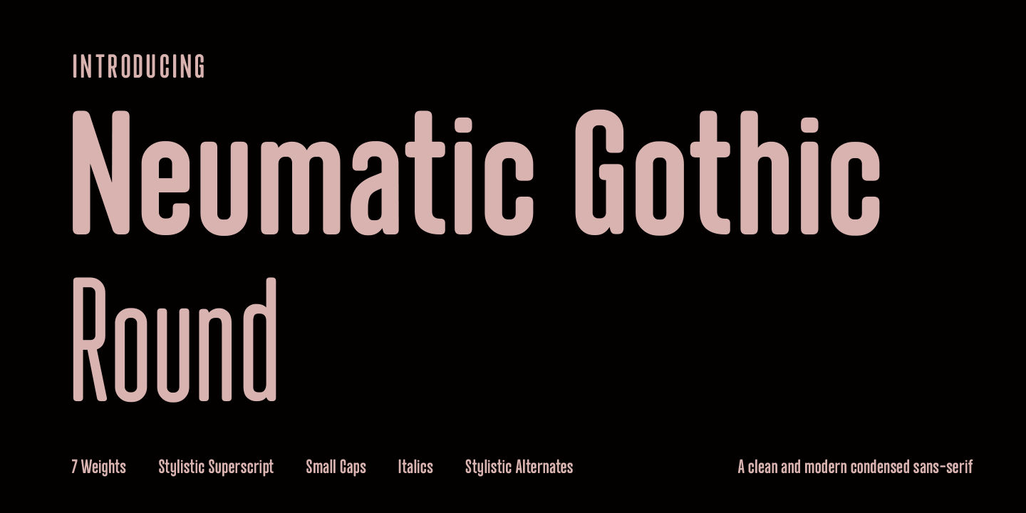 Beispiel einer Neumatic Gothic Round SemiBold-Schriftart